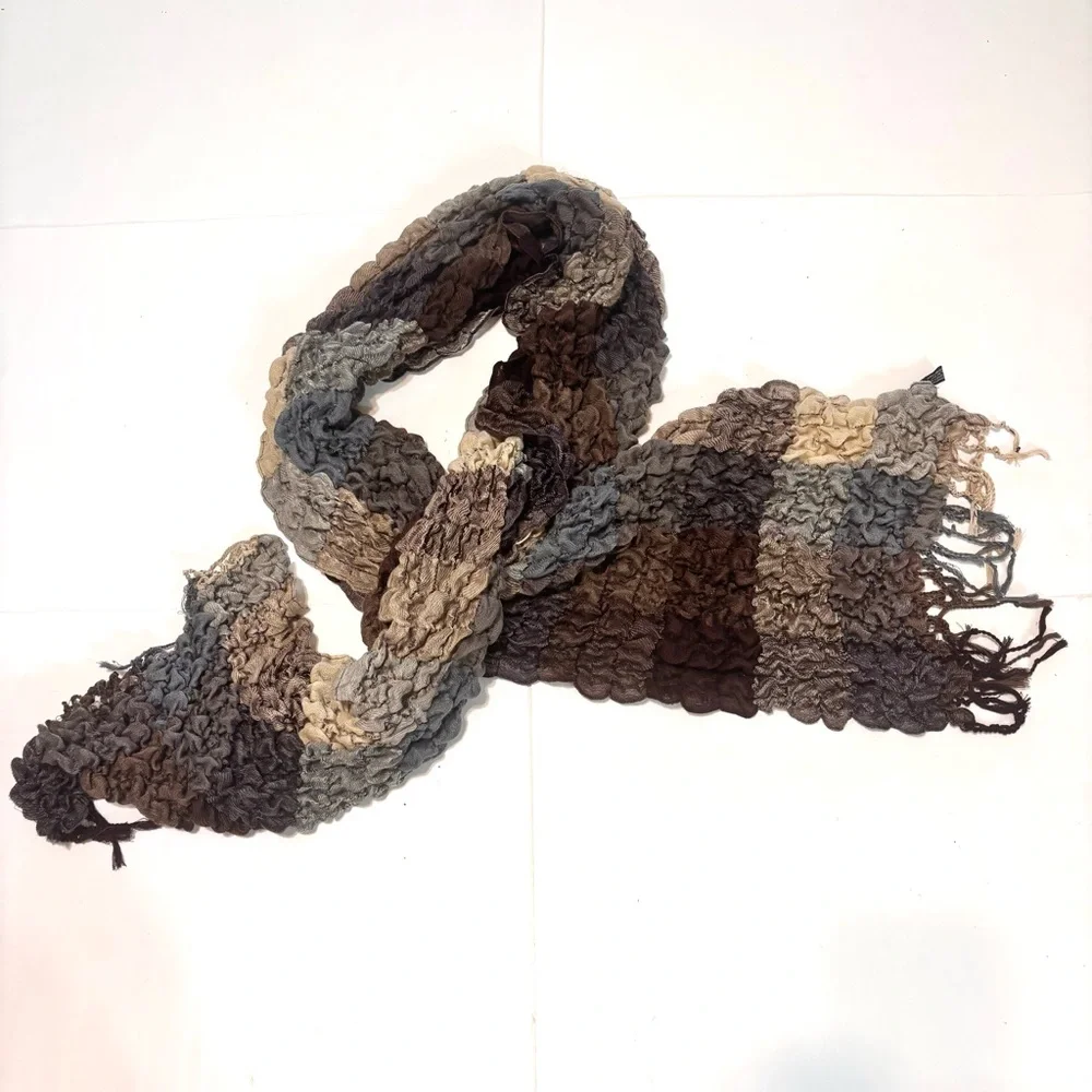 Elegant Multicolor Textured Scarf